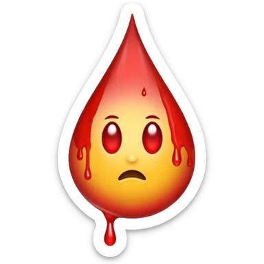 urina com sangue sticker