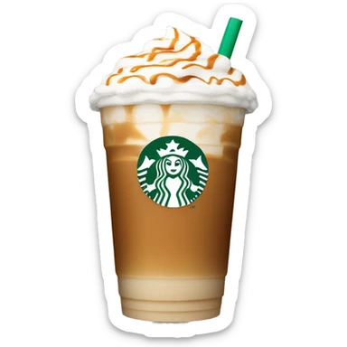 Starbucks venti caramel latte iced sticker
