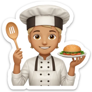 A smiley face eating out sticker