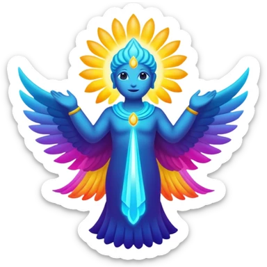 Abstract Colorful Ascending Divine La Creatura Avatar   sticker