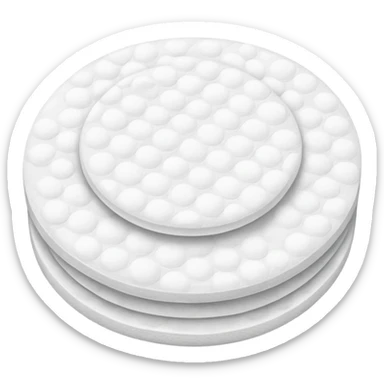 Round Cotton pads sticker