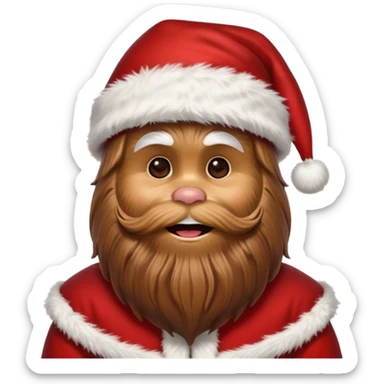 chewbacca santa star wars sticker