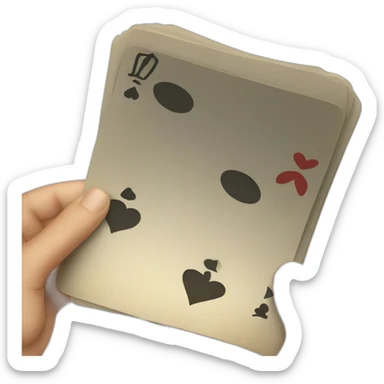 Cartas de naipes sticker
