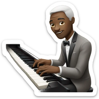 jazz pianist performance  sticker