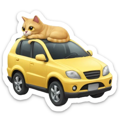 Cat car sticker