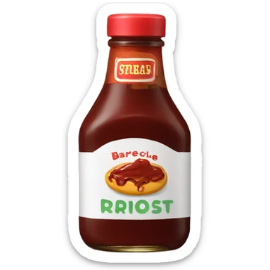 a bottle of Barbecue Sauce sticker
