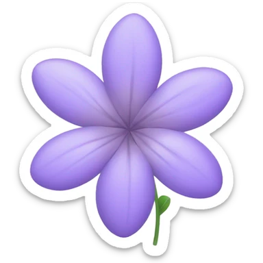 Pastel purple flower sticker