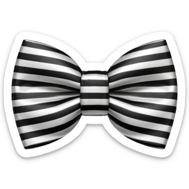 Aesthetic bow tie sticker