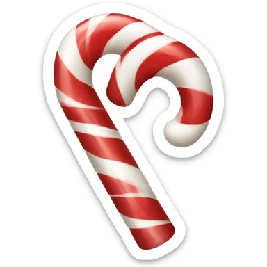 Candy cane sticker