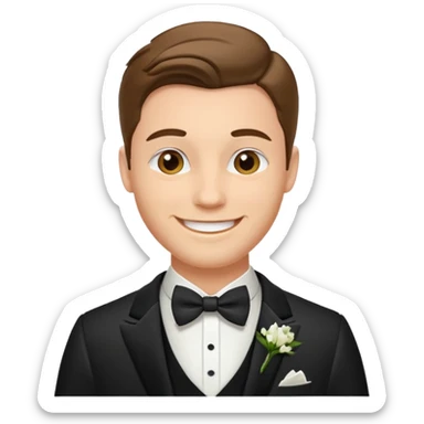 groom wedding dress emoji only sticker