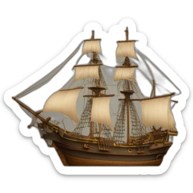Barco de piratas sticker