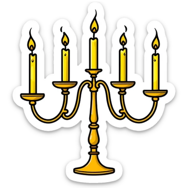 Lumiere the candelabra from Beauty and the Beast sticker