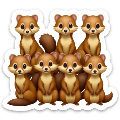 5 martens, 1 weasel sticker