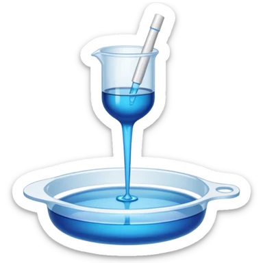 Pipette dish sticker