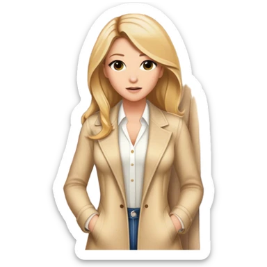 serena van der woodsens closet best quality  sticker