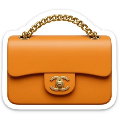 orange chanel bag sticker