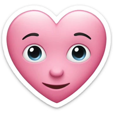 Pink heart  sticker