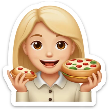 drooling over yummy food sticker