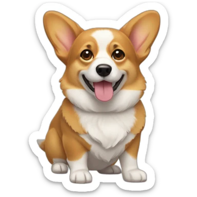 Corgi mestizo sticker