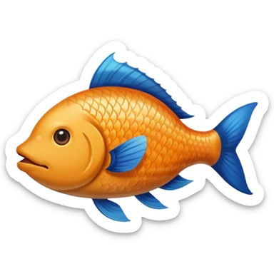 Quiero cu pez con cara de perro sticker