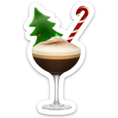 Christmas espresso martini sticker