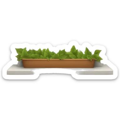 window sill with leaves sticker
