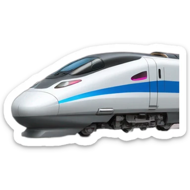 fusion colors bullet train sticker