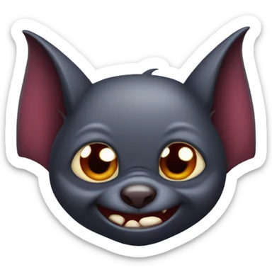 Cute vampire bat  sticker