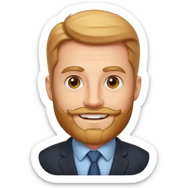 Compliance Boss with light beard , herding policies like a pro sticker