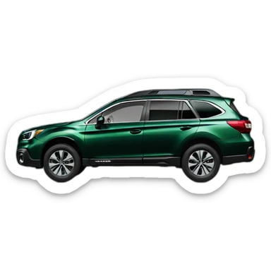 Dark Green Subaru Outback onyx edition sticker