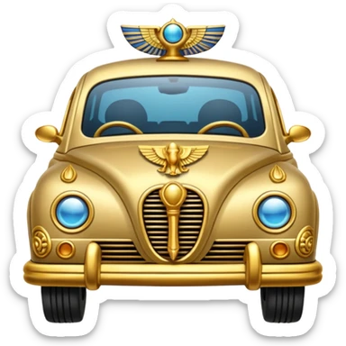 Egyptian item car with Gold Details sticker