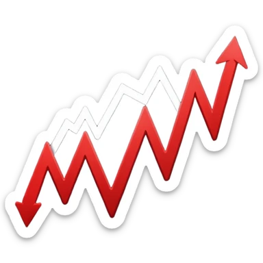 the economy line, falling down sticker