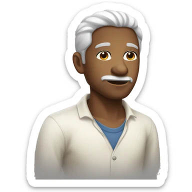 crie uma imagem de um homem de bone escrito ACEW sticker