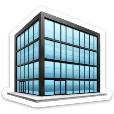 Corporate canteens as buildong outside view sticker