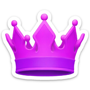 Neon Purple pink crown with the name FOUNDER sticker