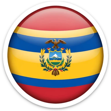 Bandera de colombia circular sticker