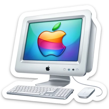Apple iMac Y2K sticker