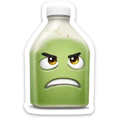 angry ranch dressing sticker