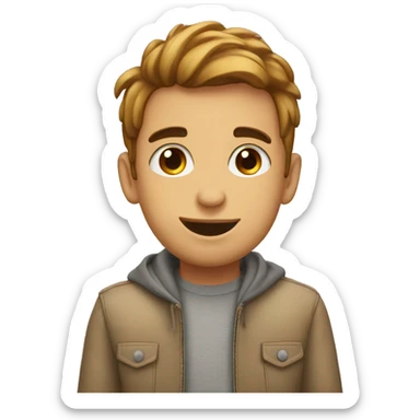 te amo bubles letters sticker