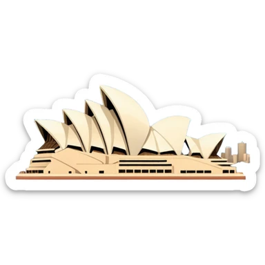 Sydney Opera House with fireworks sticker