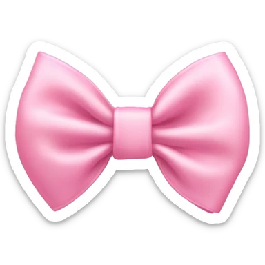 baby pink bow sticker