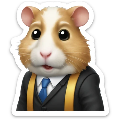 Hamster is lawyer  sticker