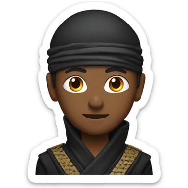 Ninja with a low taper fade sticker