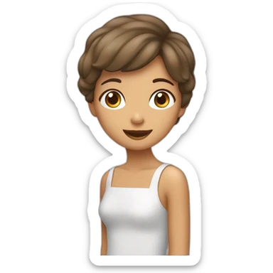 Une fille sur le canapé sticker