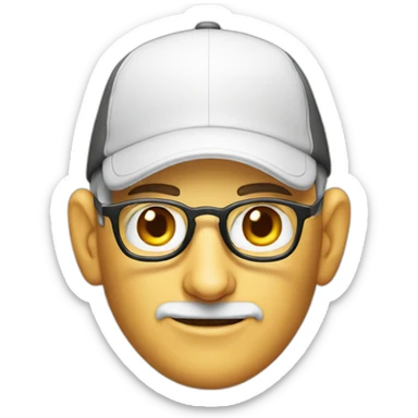 Steve jobs wearing a cheese hat sticker