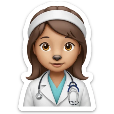 haz una nutria femenina como nutriologa sticker