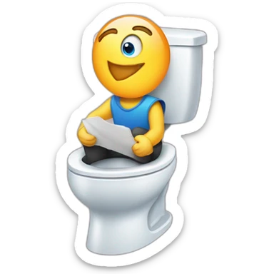 internet explorer sitting on a toilet sticker