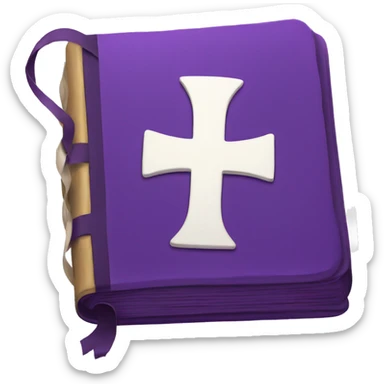Purple bible  sticker