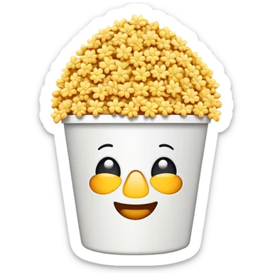 the popcorn bucket emoji but with sunflower seeds instead of popcorn sticker