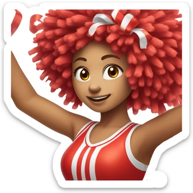 Cheerleader Pom Pom sticker